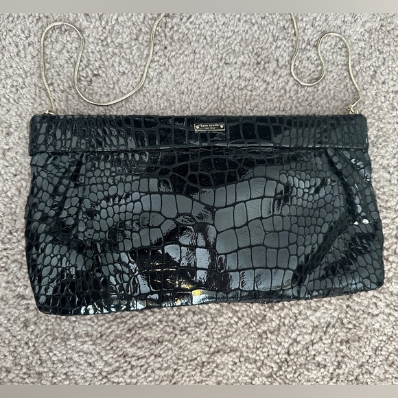 KATE SPADE EMBOSSED PLEATED CROSSBODY BAG - Picture 8 of 11